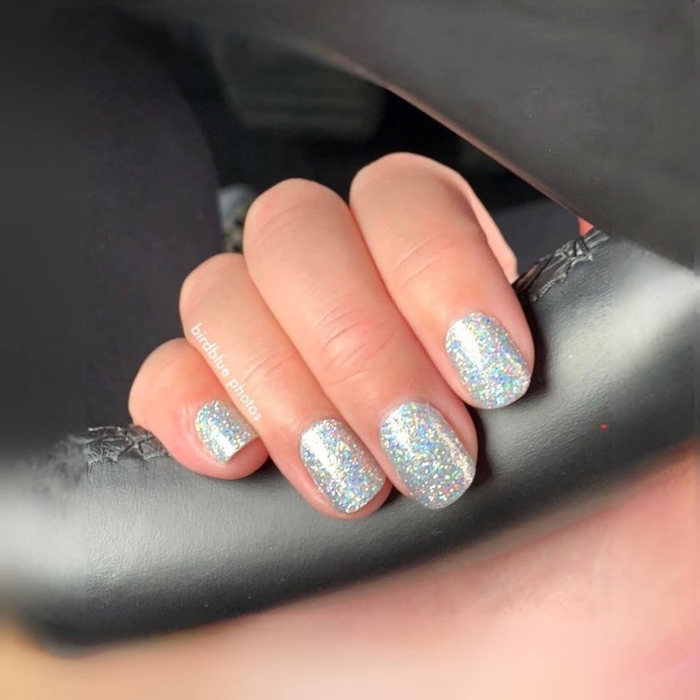 FORT WORTH IT (RETIRED) Silver Sparkle Nail Strips Silver Glitter - Picture 5 of 7